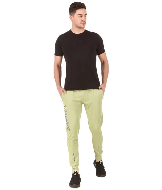 Uzarus Green Cotton Plain Joggers - 2XL