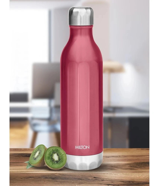 Milton Bliss 600 Thermosteel Hot and Cold Water Bottle, 500 mL (Red) - Red