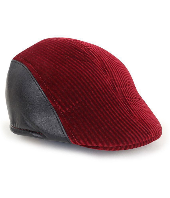 Zacharias Maroon Cotton Blend Mens Cap ( Pack of 1 ) - Maroon