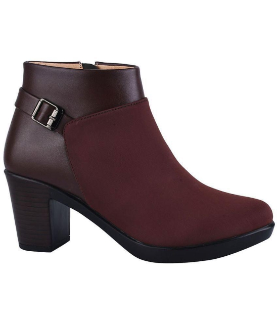 Shoetopia Brown Women''s Ankle Length Boots - None