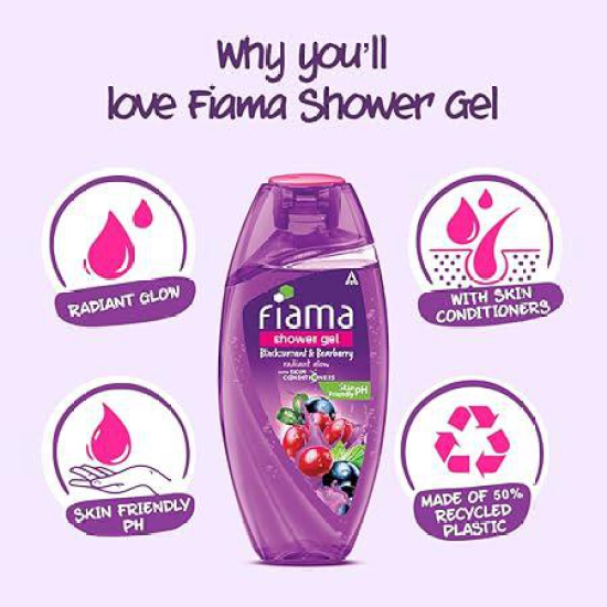 Fiama Di Wills Blackcurrant And Bearberry Shower Gel 125 Ml