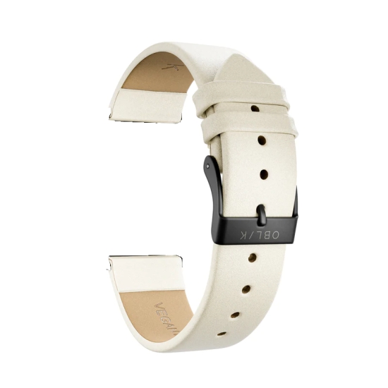 20mm Strap-Beige PU Leather