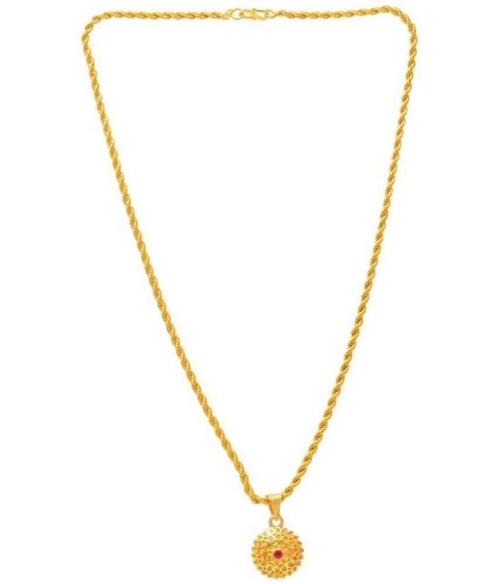 Jewar Mandi New Design Gold Plated Locket/Pendant with Rope/Rassi Chain Daily use for Men, Women & Girls, Boys - None