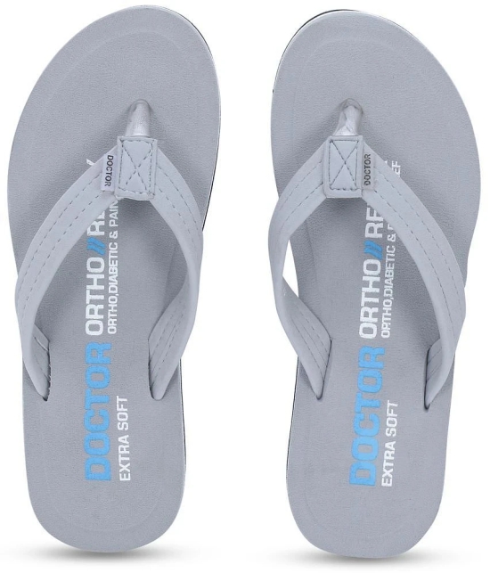 DOCTOR EXTRA SOFT - Dark Grey Womens Thong Flip Flop - None