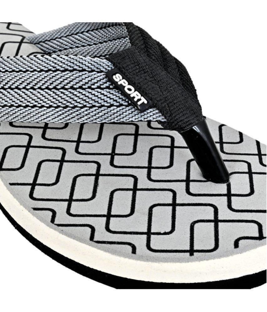 GRASS WALK - Grey Men's Thong Flip Flop - None