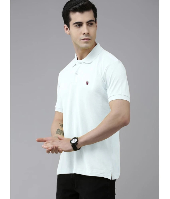 ADORATE - White Cotton Blend Regular Fit Mens Polo T Shirt ( Pack of 1 ) - None