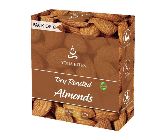 Yogabites Dry Roasted Almonds -25G Pack of 8?