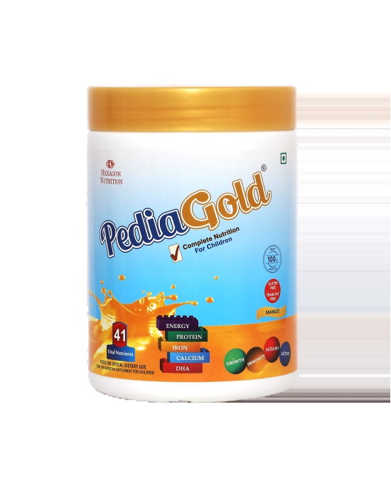 PEDIAGOLD - Complete Nutrition Powder For Children- Premium Mango- 400g Tin