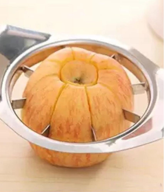 HOMETALES - Silver Stainless Steel Apple, Pizza, Pineapple Cutter & Coconut Opener ( Set of 4 ) - Silver