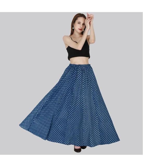 Sttoffa Blue Cotton Womens Flared Skirt ( Pack of 1 ) - None