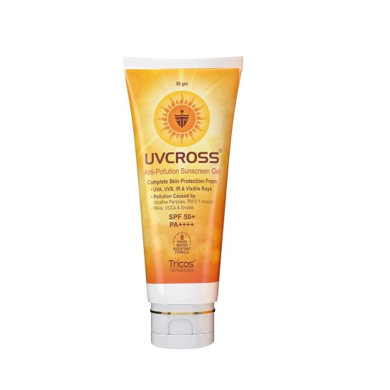 Uvcross SPF 50+ Anti-Pollution Sunscreen Gel, 50gm