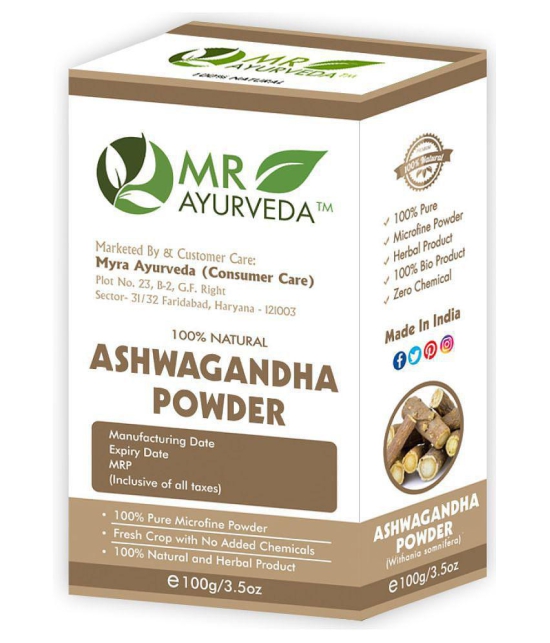 MR Ayurveda Organic Ashwagandha Powder Hair Scalp Treatment 300 g Pack of 3