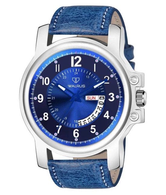 Walrus na Leather Analog Mens Watch