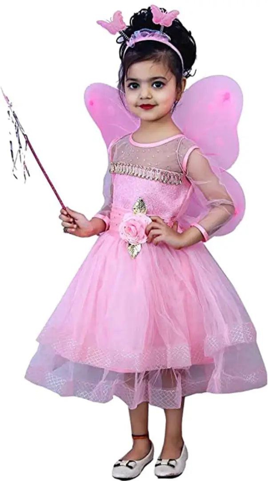 Pink Pari Dress At amazing price-1 - 2 Years