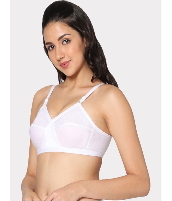 IN CARE LINGERIE - White Cotton Non Padded Women's T-Shirt Bra ( Pack of 1 ) - None