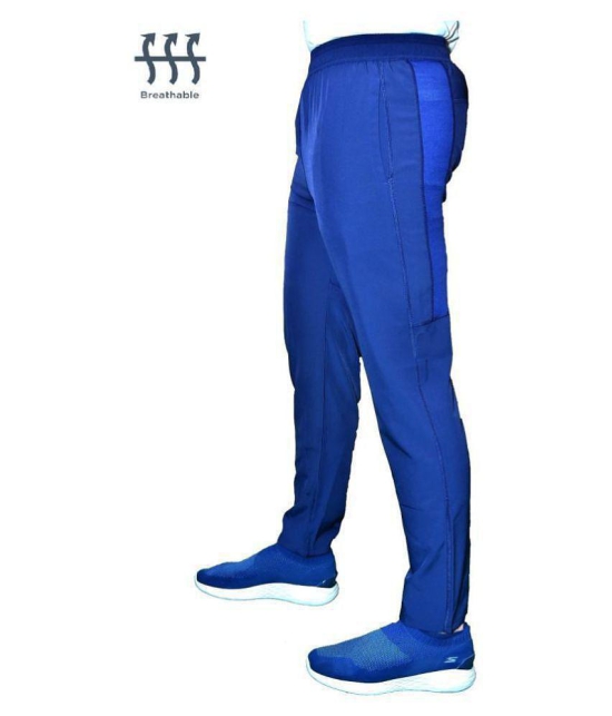 RANBOLT - Blue Polyester Men's Sports Trackpants ( Pack of 1 ) - M