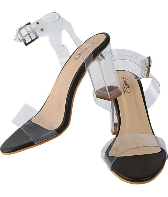 Shoetopia - Black Women''s Sandal Heels - None