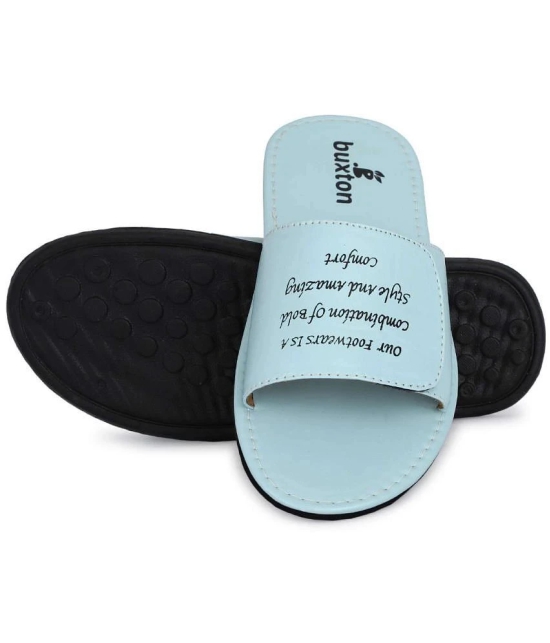 Buxton Light Blue Mens Slide Flip Flop - None