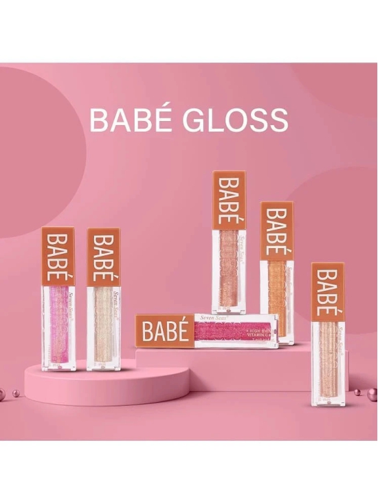 Seven Seas Babe Glittery Lip Gloss Water & Smudge Proof With High Shine Lip Color For Glossy Look