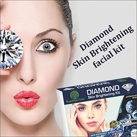 Soundarya Herbs Diamond Facial Kit - 6 Step Facial Kit - for all skin type- for Skin Brightening - pack of 2