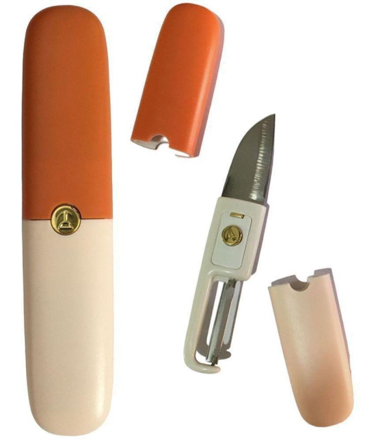 THRIFTKART Beige Stainless Steel Utility Knife Blade Length 6 cm ( Pack of 1 ) - Beige