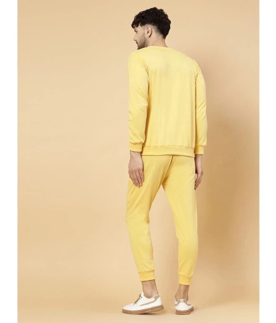 Rigo - Yellow Cotton Regular Fit Mens Tracksuit ( Pack of 1 ) - None