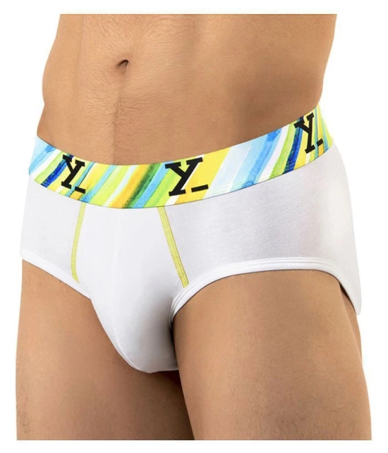 XYXX - White Modal Mens Briefs ( Pack of 1 ) - S