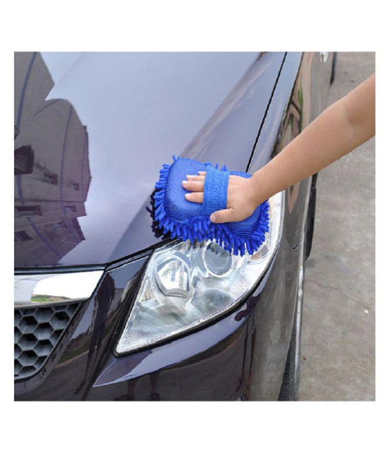 New Multi Colour Car Washing Sponge With Microfiber Washer Towel Duster For Cleaning Car.(1pcs)