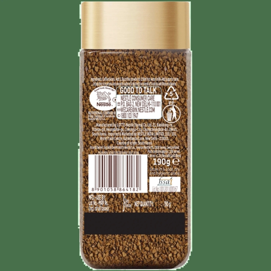 Nescafe Gold Blend Instant Coffee Powder - Arabica & Robusta Beans, 190 G Jar