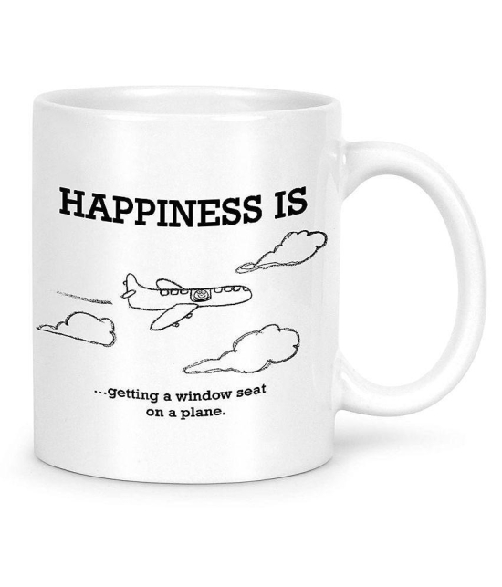 Idream Quote Printed Ceramic Coffee Mug 1 Pcs 330 mL - White