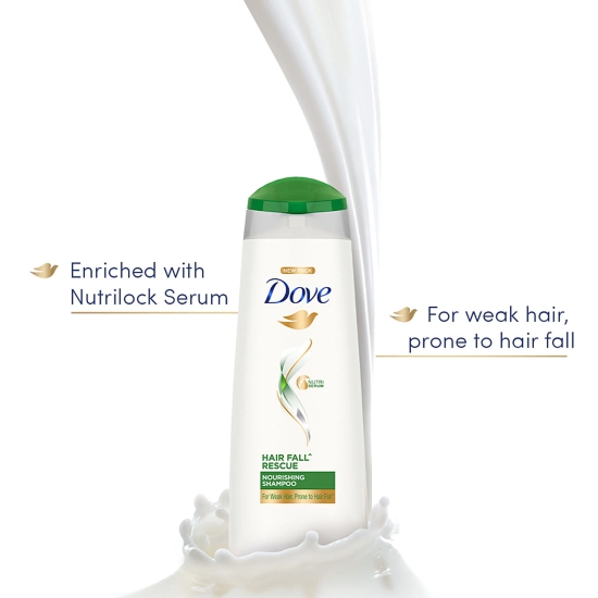 Dove Nutritive Solutions Hair Fall Rescue Shampoo - For Weak Hair, Reduces Hairfall By Upto 98%, 650 Ml