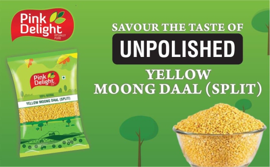 Pink Delight Moong Dhuli Daal | Moong Mogar | Moong Washed | 1 Kg Pack