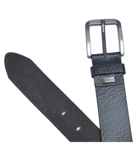 Loopa Black Leather Formal Belt - 36