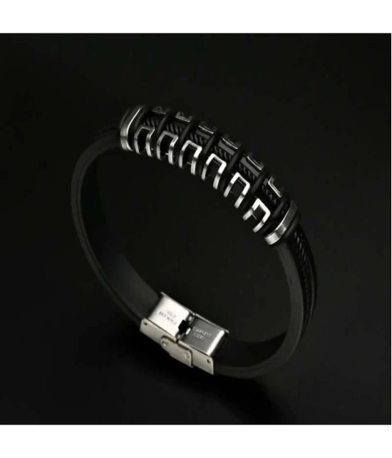 FASHION FRILL Black Bracelet ( Pack of 1 ) - None