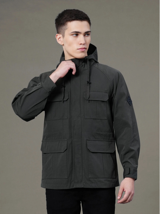 RedTape Hooded Four Pocket Jacket for Men | Enhanced Comfort