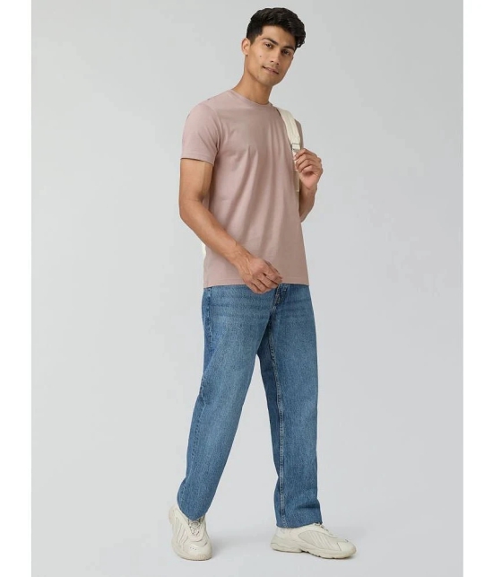 XYXX Cotton Regular Fit Solid Half Sleeves Mens T-Shirt - Peach ( Pack of 1 ) - None