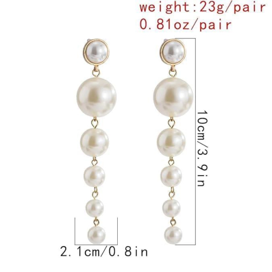 SHIVOHUM CREATION Pearl Drop Earring for Girls and Women