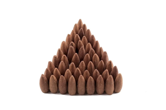 Bodhi House Backflow Natural Incense Dhoop Cones | Essential Oil Fragrant Matrix Incense Cones for Backflow Burner, Smoke Fountain | Charcoal Free Backflow Dhoop | 50 Pcs, Firdous Fragrance