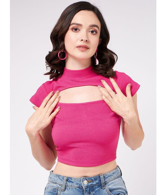 Zima Leto - Pink Polyester Womens Crop Top ( Pack of 1 ) - None