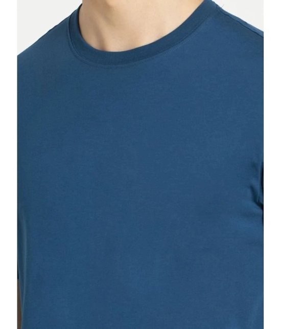 Jockey 2714 Mens Super Combed Cotton Rich Solid Round Neck T-Shirt - Seaport Teal - None