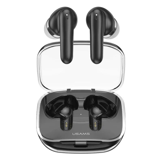 USAMS BE16 BE Series Transparent TWS Headset Wireless Bluetooth 5.3 Earbuds Lightweight In-Ear Headphones-Green