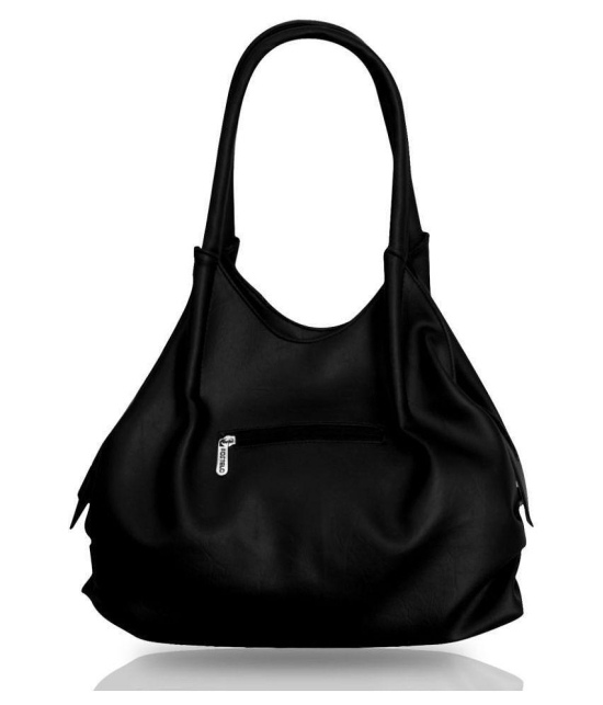 Fostelo Black Faux Leather Shoulder Bag - Black