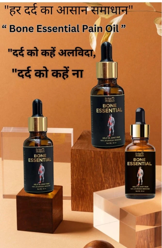 Being Wellness Bone Essential Oil for Joint Pain Relief - 100% Ayurvedic Medicine (30ml)