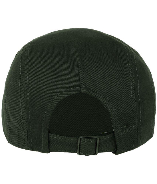 Zacharias - Green Cotton Mens Cap ( Pack of 1 ) - Green