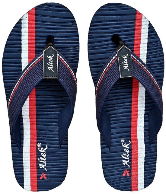 Altek - Blue Mens Thong Flip Flop - None