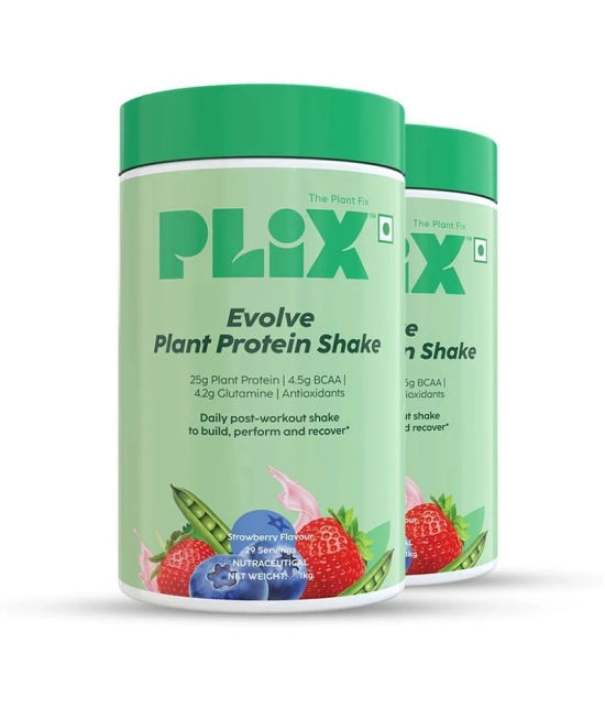 Plix - EVOLVE Performance Plant Protein Powder Plant Protein Powder ( 2 kg Strawberry )