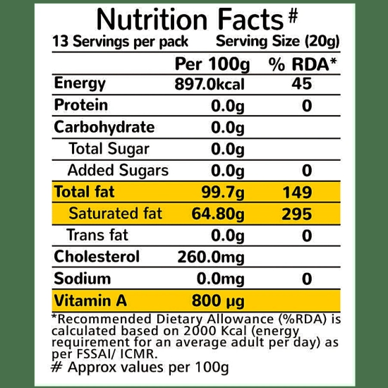 Akshayakalpa Organic Cow Ghee, 195ml