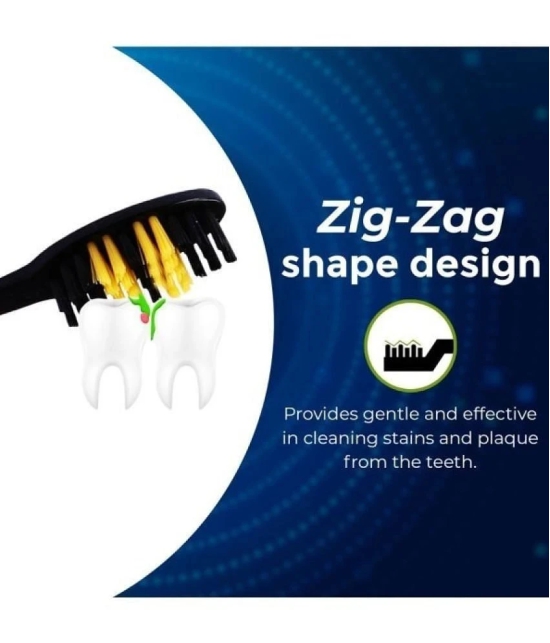 aquawhite Blackedge Zig Zag Toothbrush Toothbrush