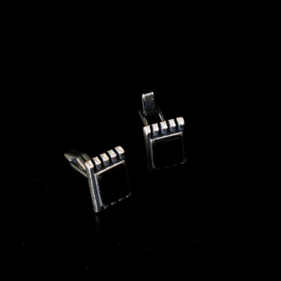 Black Onyx Square Cufflinks