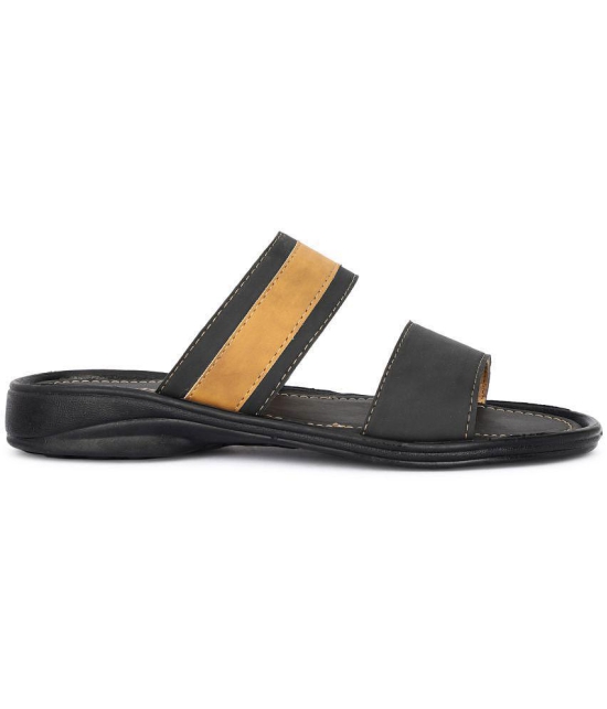 Buxton - Black Men's Slide Flip Flop - None